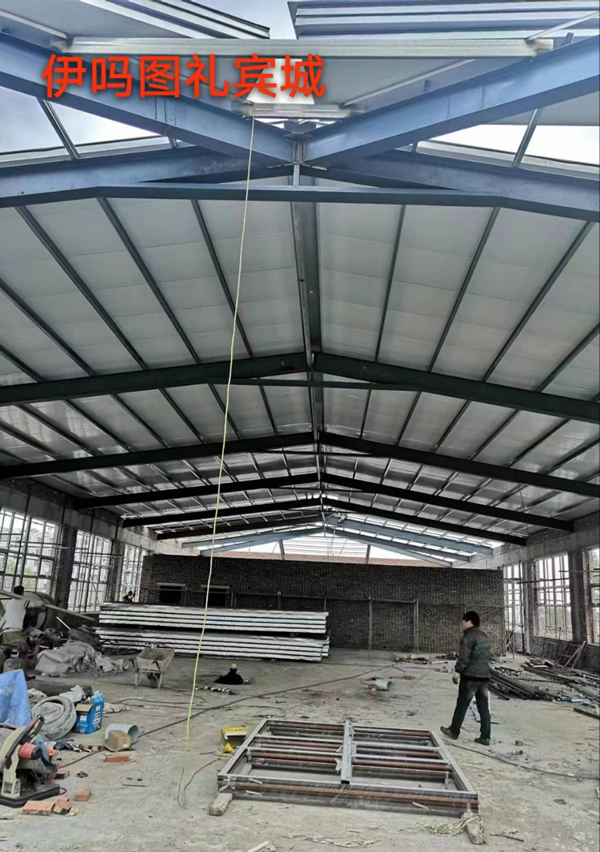 禮賓城鋼結(jié)構(gòu)施工